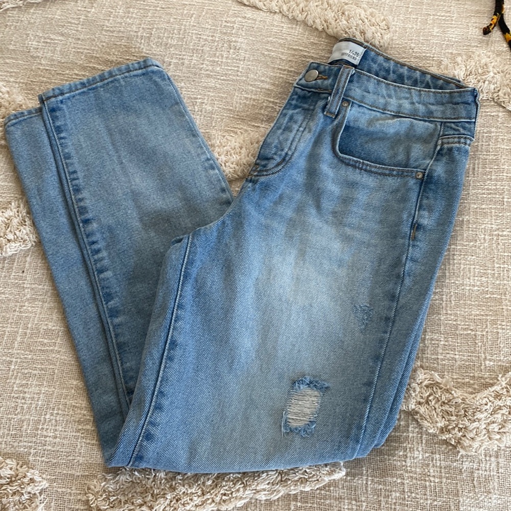 2 blue jeans